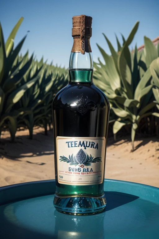 logo for a tequila company named tequilera blue agave