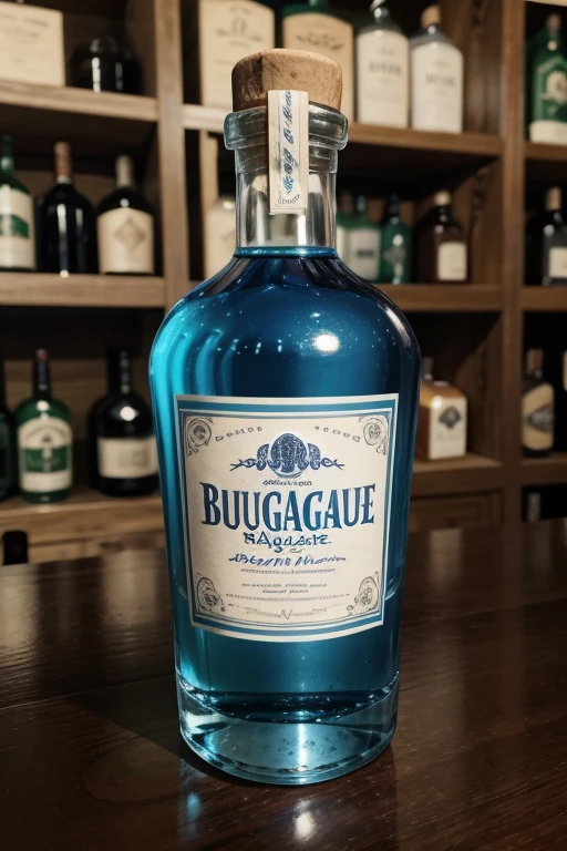 image of a bottle of blue agave blanco tequila named blue agave