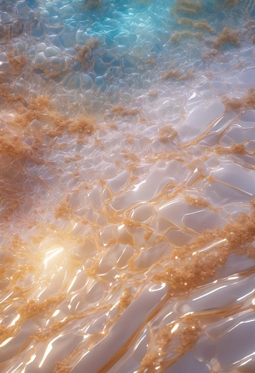 (8k wallpaper, .original, Realistic:1.25) ,( Shiny surface,, Highest quality, Ultra-high resolution, Depth of written boundary, Color Difference, Caustics, Special light) ,Iridescent style,(A dreamy, romantic piece:1.5),Bright style,Crystal clear stone,Sandy Beach,The light shines,Light of the sun,