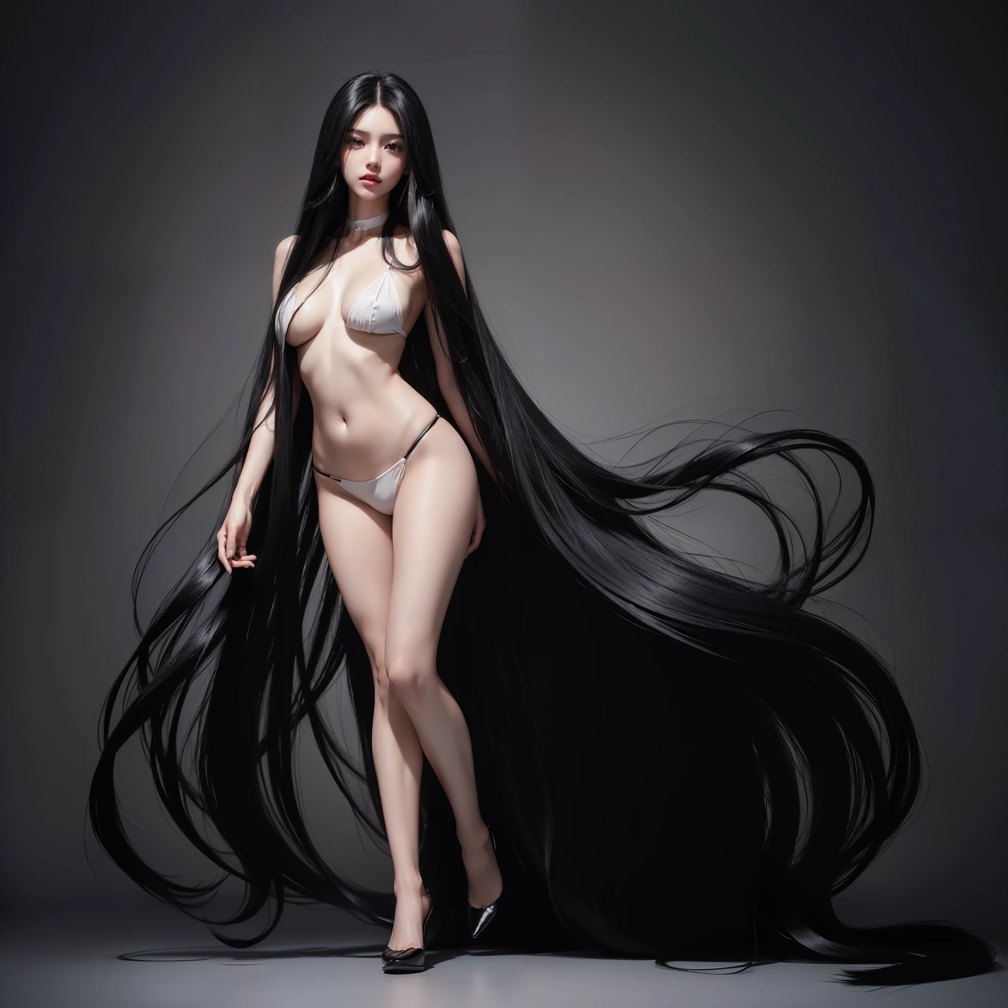 (Best image quality、Highest quality、Highest Resolution、Ultra-realisticな写真、Full body photo、masterpiece、16k、)One girl、Amazingly long black hair is super beautiful、hair length about 5 meters、White underwear or naked、Covering the whole body with jet black straight hair、Very beautiful face、Beautifully groomed black hair、Very large amounts of hair、Super long black hair that accentuates feminine sexiness、Slim figure、Shiny beautiful hair、Bright lighting、Professional Lighting、World Long Hair Contest Winner、Full body photo、Head to toe photos、Taken from about 4 meters away、Ultra-realistic、both hands、The longest black hair in the world、My hair is heavy'tired、Hair longer than Rapunzel、Very large amounts of hair、She has very long black hair that covers her entire body..、Hair that is shampooed every day is so beautiful、My hair smells like roses and my very long black hair makes me sexy.、My charm is my long black hair.、Long black hair is a symbol of beauty、I'm proud of my long black hair、The length and volume of this long hair is admired around the world.、Very long black hair spread out in a fan shape、Looking Back、Sleeping on your stomach、Smooth black hair that flows from shoulders to floor、I have a lot of hair、My hair is very thick、Cover the entire bed with hair、Hiding your hands with your long hair、Hide your fingers with your long hair、I am proud of my long black hair、The length and volume of this long hair is admired around the world..、My very long black hair is fanned out..、Backwards、Sleeping on your stomach、Silky black hair flowing from shoulders to the floor、a tremendous amount of hair、My hair is very thick、Wrap the whole bed in hair、Hide your hands with your long hair、Hide your fingers with your long hair、Black hair that seems to overflow from the screen、A beautiful woman with black hair longer than her height。Alone in the bedroom。White underwear or nude。so much hair。Brush your hair back。Hair soars。hair length about 5 meters。Hair wrapped around the body。Beauty Women。Her incredibly long and straight hair is very sexy.。The longest hair in the world。World Long Hair Contest Winner。Carefully cared for, shiny and beautiful hair。I'm proud of the length of my hair。I'm proud of the length of my hair。She is proud of her very, very long hair.。Very long, voluptuous hair。Long and beautiful hair is loved by people all over the world.々is captivating。A smile that shines with long hair。Sleeping face down on the bed。Lying in bed。Crawl on the bed。Sleeping in bed。Captivating pose。