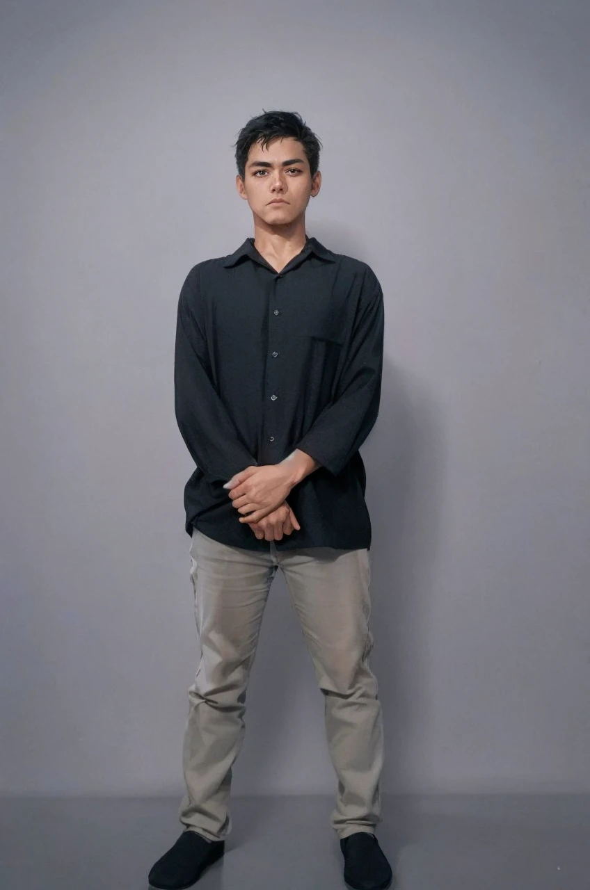 1man, Face Focus, Black jaket, frontage, top-quality, adopt, A detailed face, simple background、white backgrounid、[[[black hair]]]、[[[black eyess]]]、confident facial expression、The upper part of the body