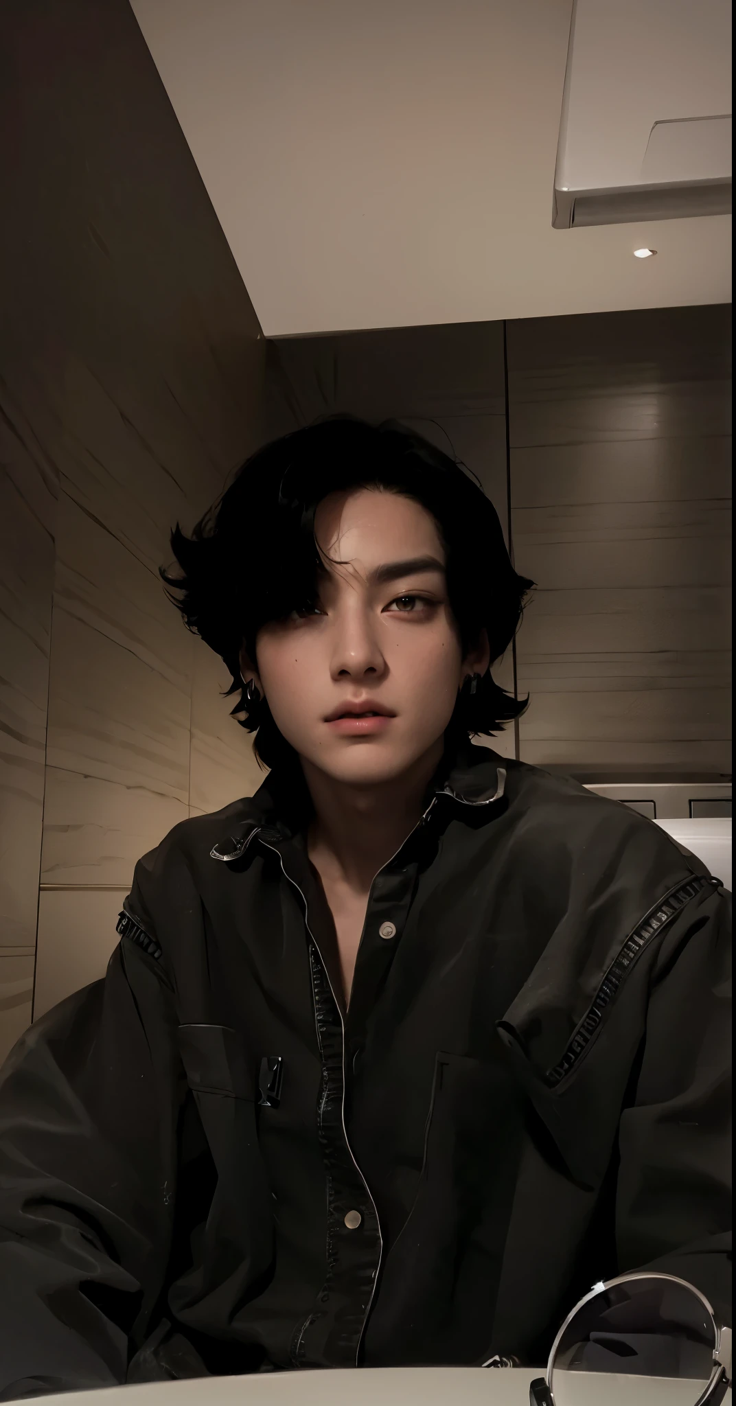 Jungkook do bts cara, ultra HD, photorealistic