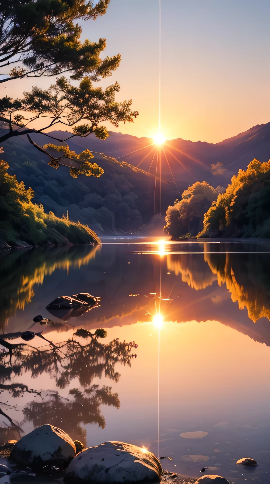 Beautiful scenery sunrise morning sun