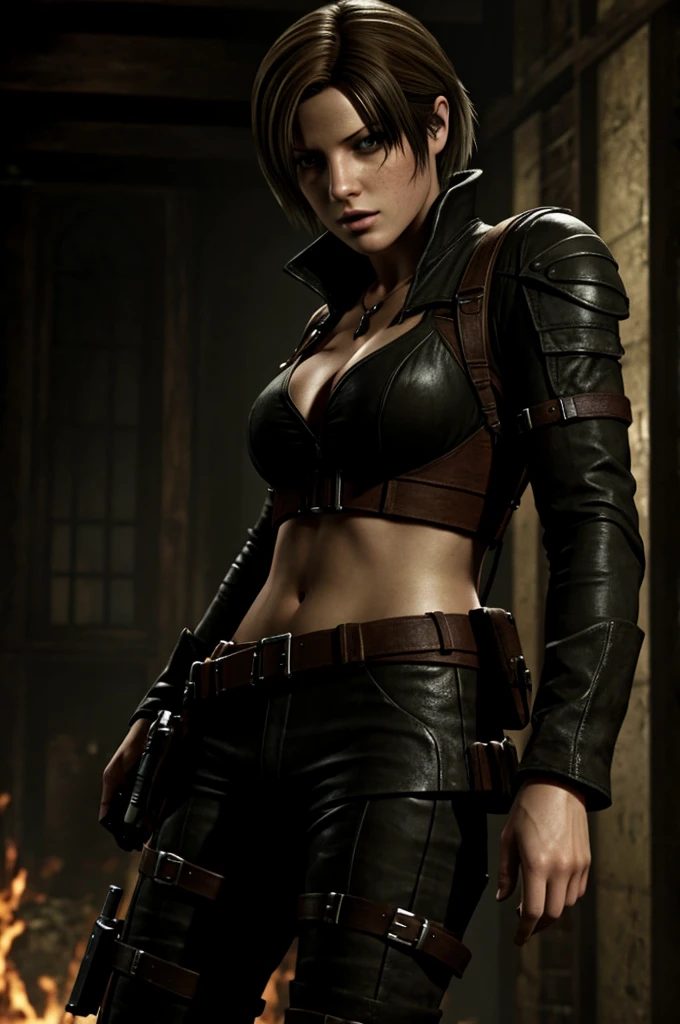 Leon scott kennedy female version with a sexy ashley --auto --s2