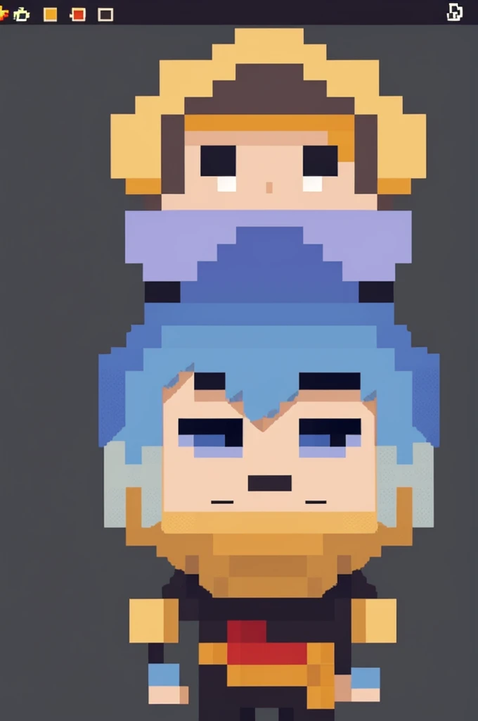 Make a pixel art character