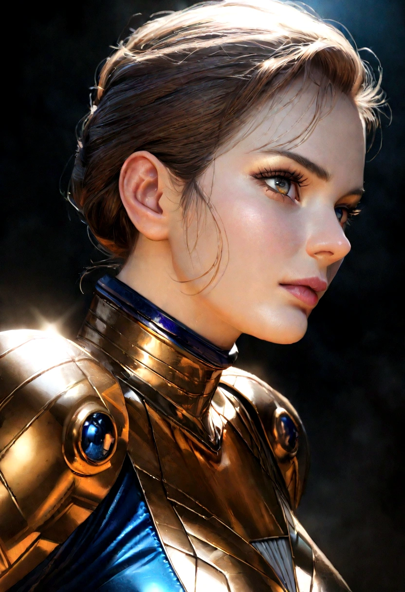 a beautiful woman in a fantastic four susan storm suit, superhero, portrait, highly detailed, photorealistic, 8k, hyper detailed, sharp focus, cinematic lighting, vivid colors, dramatic pose, heroic, powerful, confident expression, piercing eyes, full body shot