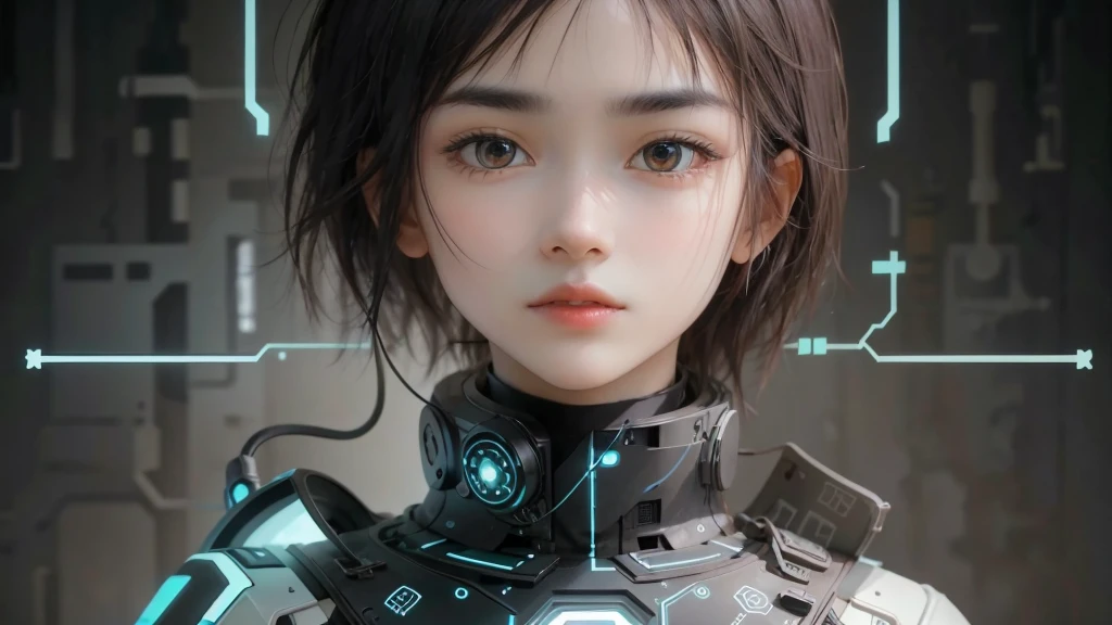 Background settings:
Set a background, which can be simple black or another dark tone, to highlight the subject.
AI wording and circuit diagram:
Place a larger word "AI" in the center of the image or in a prominent position. This can be simple text or a technologically-sounding icon.
Draw circuit lines surrounding the word "AI". These lines can be abstract, technological patterns to highlight the smart functions and information security of IoT terminal devices.
Technological lines:
Add many fine lines or patterns throughout the image to enhance the sense of technology and innovation.
Make sure the brightness and color of these lines and patterns fit the sci-fi style, while maintaining a natural, pared-down photo style.
color design:
Use bright colors to make the image appear more vivid and modern, while maintaining a natural, minimalist style.
Final effect:
Ensure that the overall image presents the themes of technology, innovation and information security, which are the core concepts of the AIOT smart networking diagram.