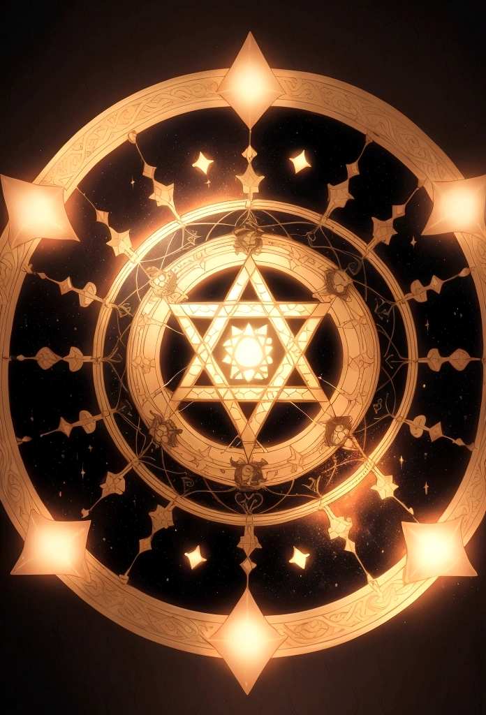 magic circle,Hexagram pattern,Magical Aura,