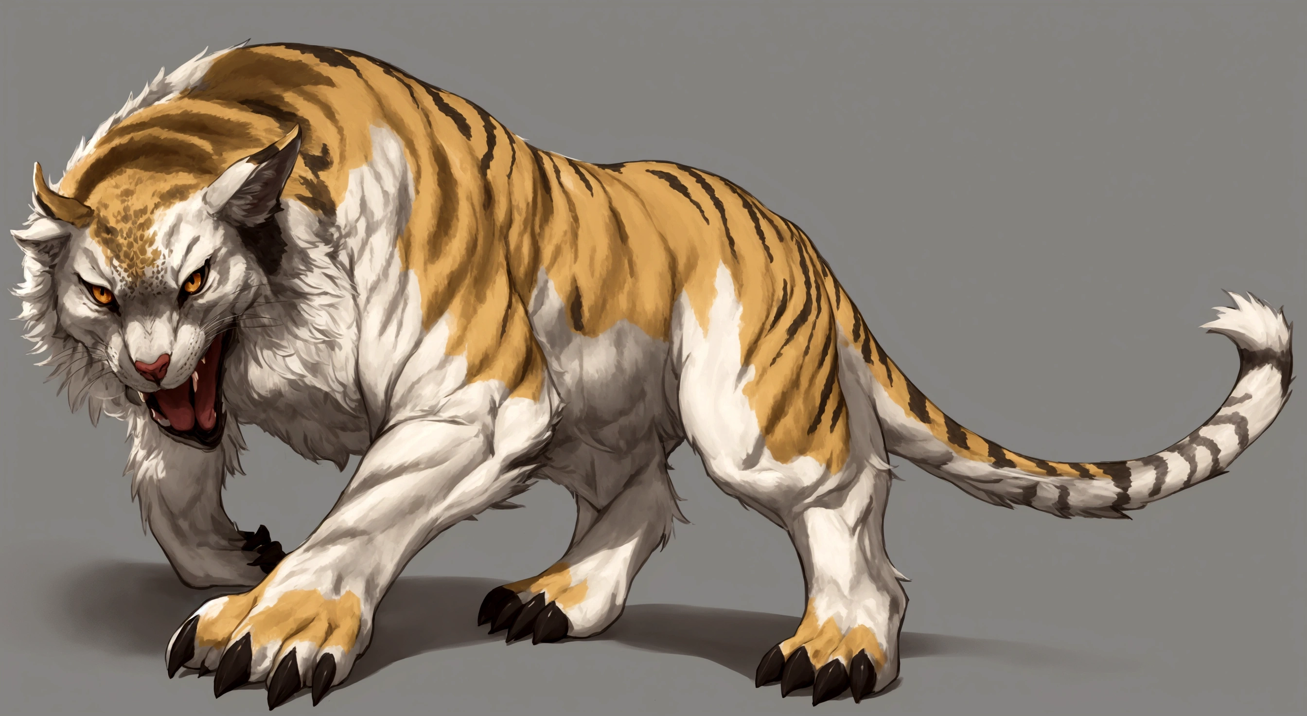 Artwork by raptoral,snowy leopard, feral,male,seductive, solo,sheath,balls,(detailed eyes),balls tuft,intimidate,dominant,seductive,confident,solo,bent over,showing butt,rear view,(thick legs,fluffy fur,belly),