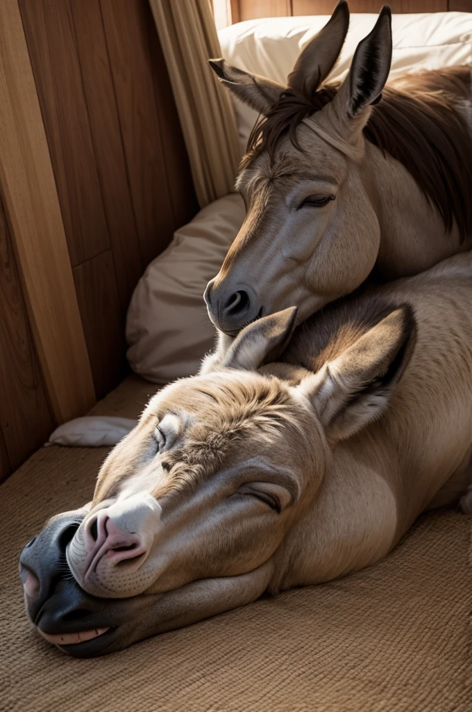 The donkey having sex with a man