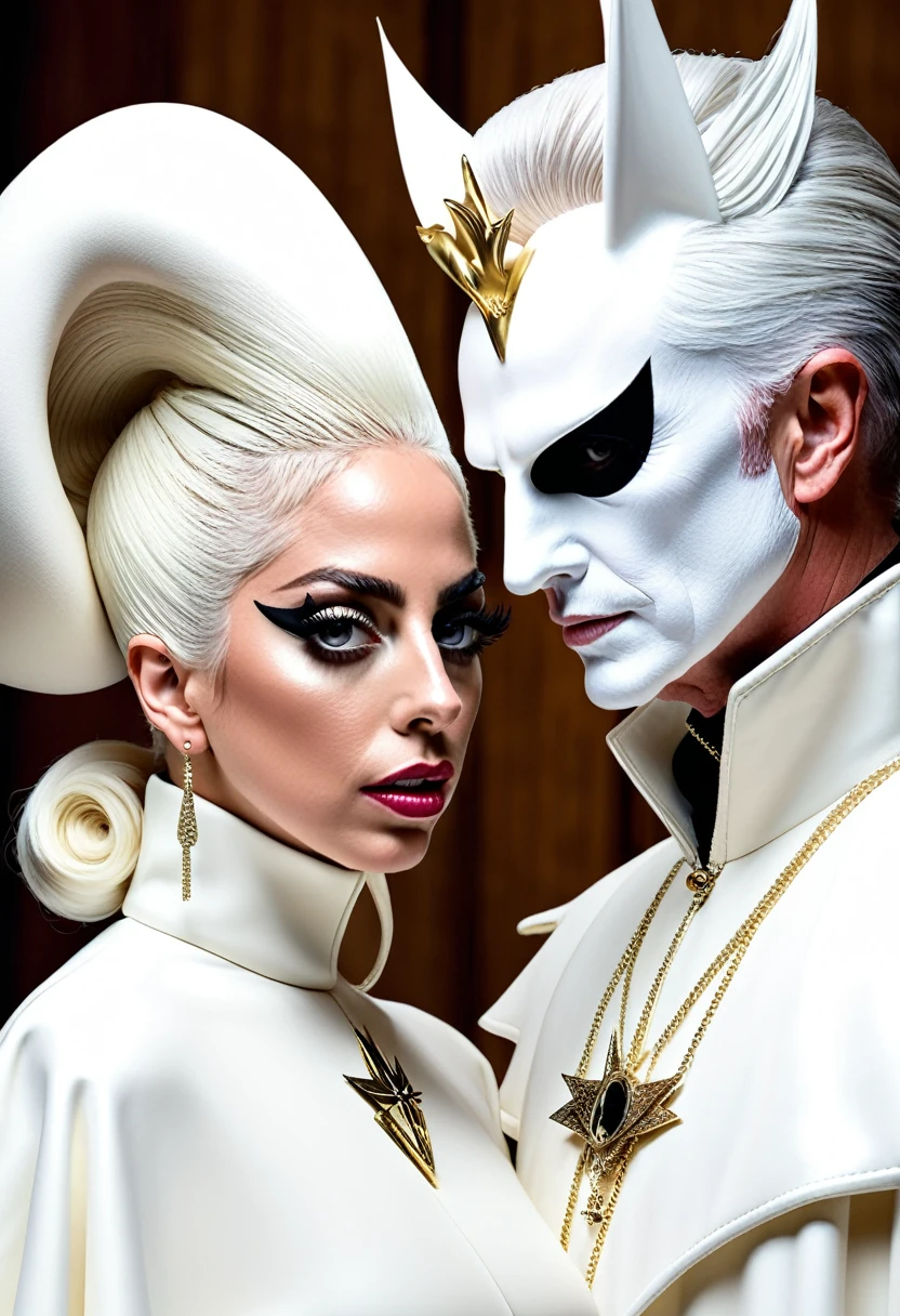 Lady Gaga y cardinal copia de la banda ghost