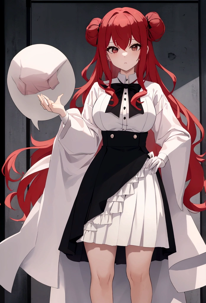 My name is Hikaru, I am a white test ,with red hair, black eyes and I am 138 cm tall and weigh 34 kg. My breasts measure 160 cm, my waist measures 30 cm and my hips measure 60 cm. Dressed in a black skirt along with a pink blouse.. 