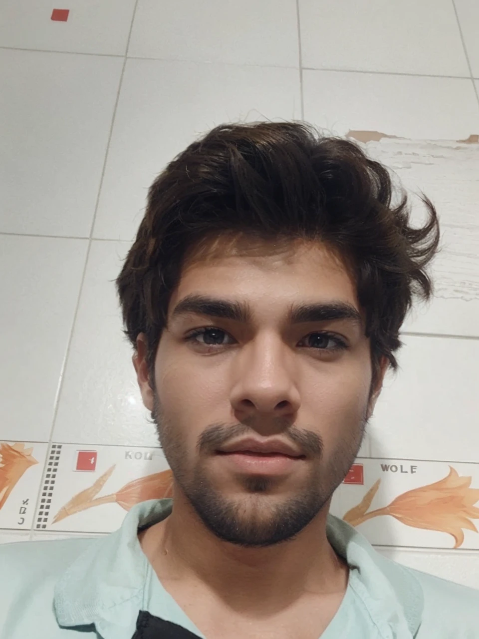 Create an animated character that has a wolf cut haircut that is blonde that his skin tone is light that he is between thin and muscular that he is a man