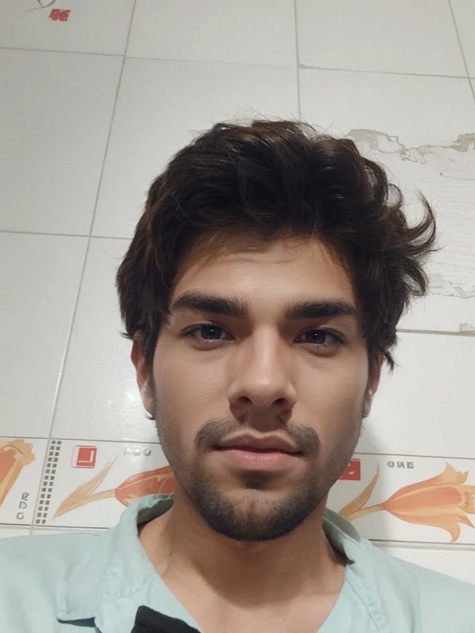 Create an animated character that has a wolf cut haircut that is blonde that his skin tone is light that he is between thin and muscular that he is a man