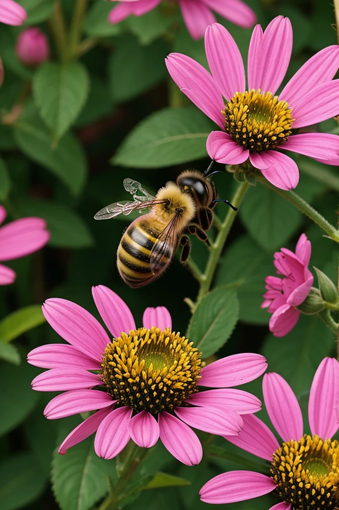 a bee on a flower