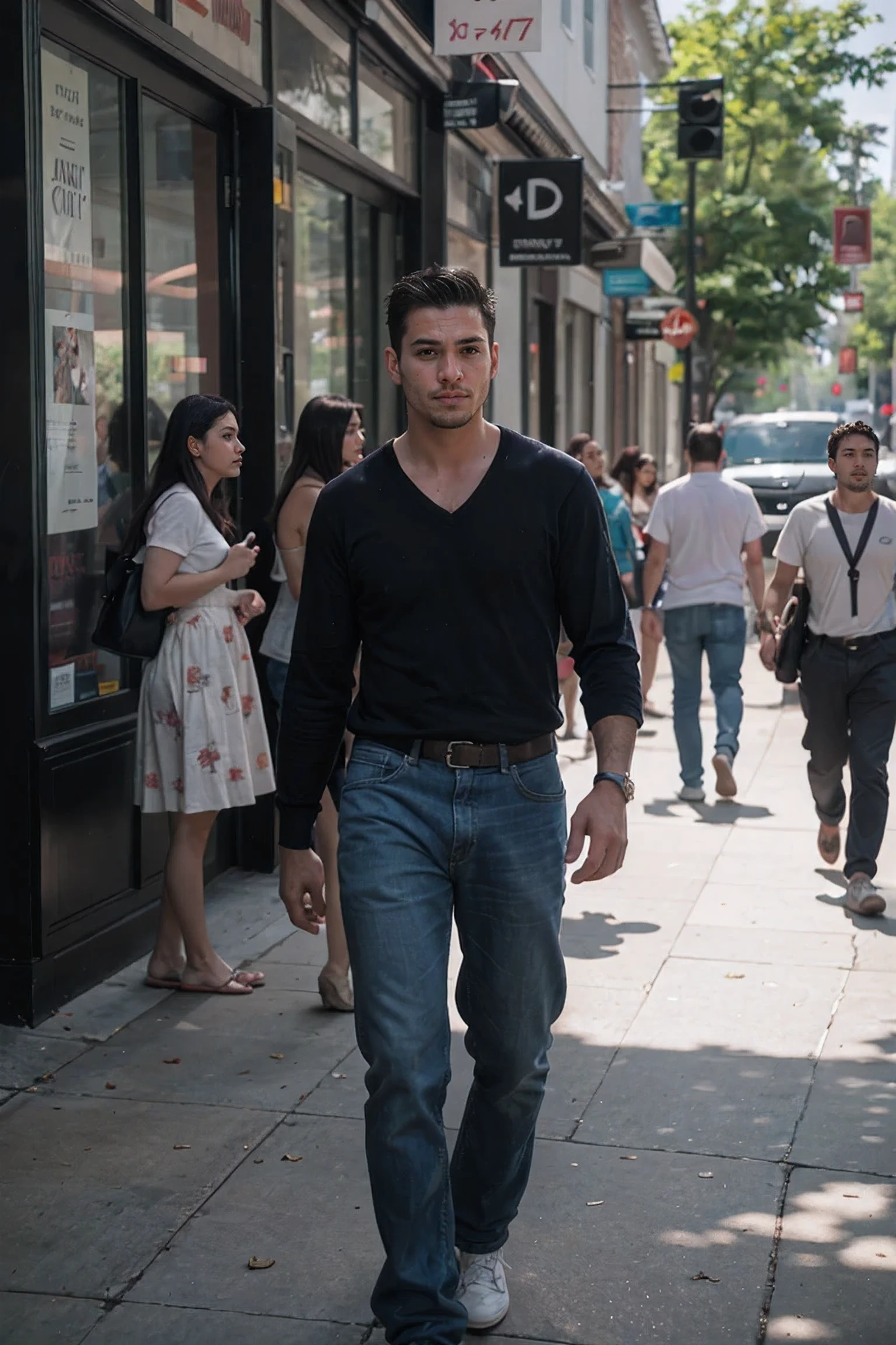 shot by Sony a7 IV Mirrorless Camera, natural light, analog film photo, Kodachrome ,handsome men ,pride parade ,street