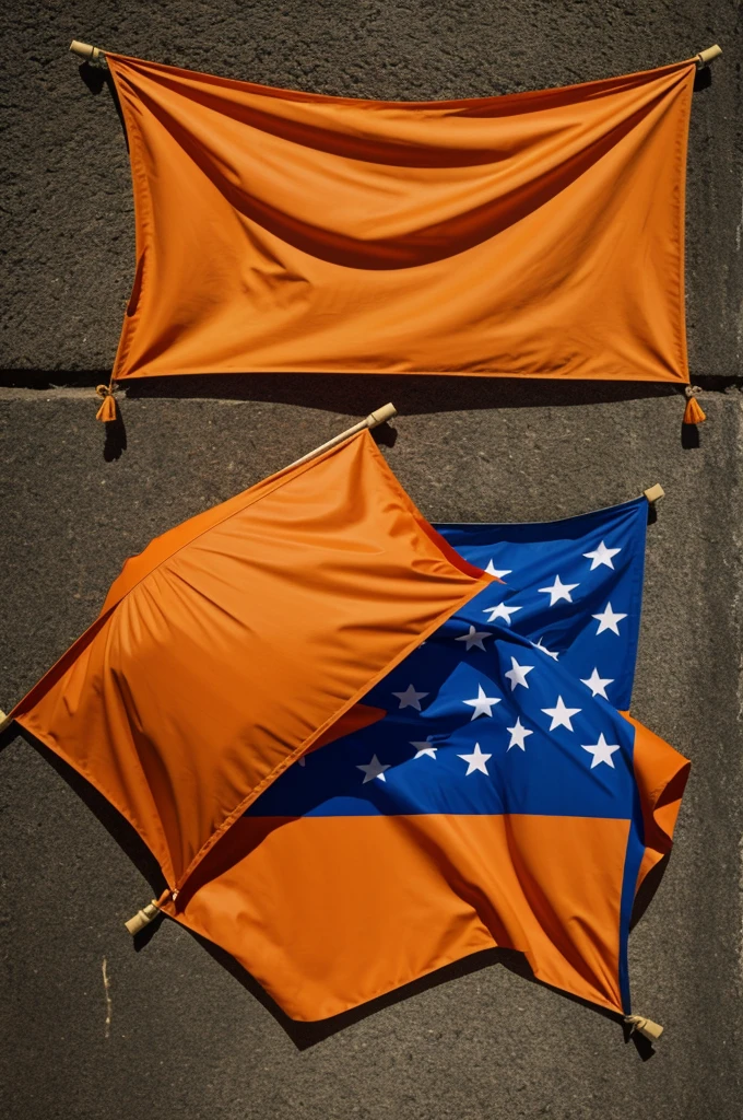 Flag design orange color
