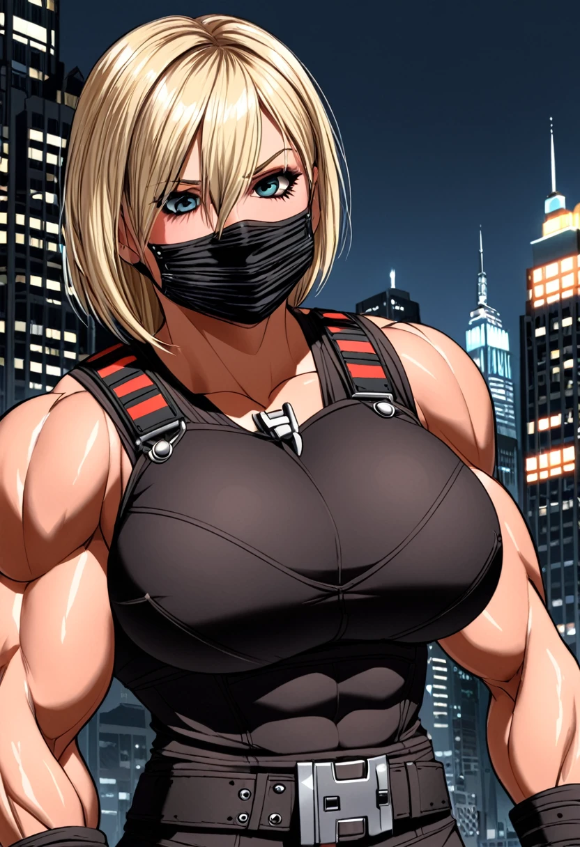 big muscle woman calhoun big pecs city tied up mouth gagged,