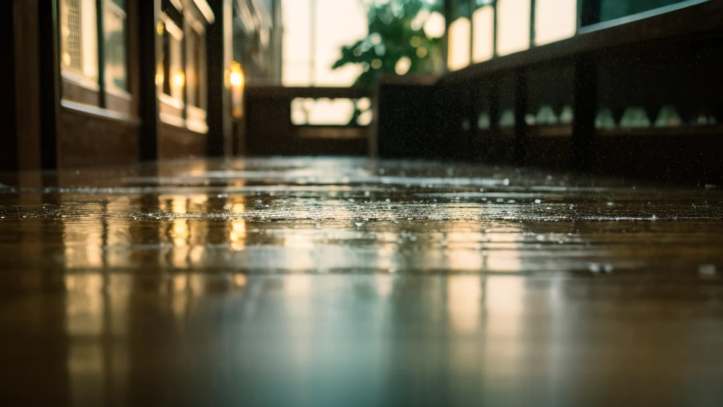 Depth of written boundary, HD detailed, Wet Watermark, Hyper Detail, Realistic photos, 16K, Surrealism, Deep focus bokeh, Ray Tracing, Sepia,The window is wet with rain,Focus on the Droplet,nostalgic