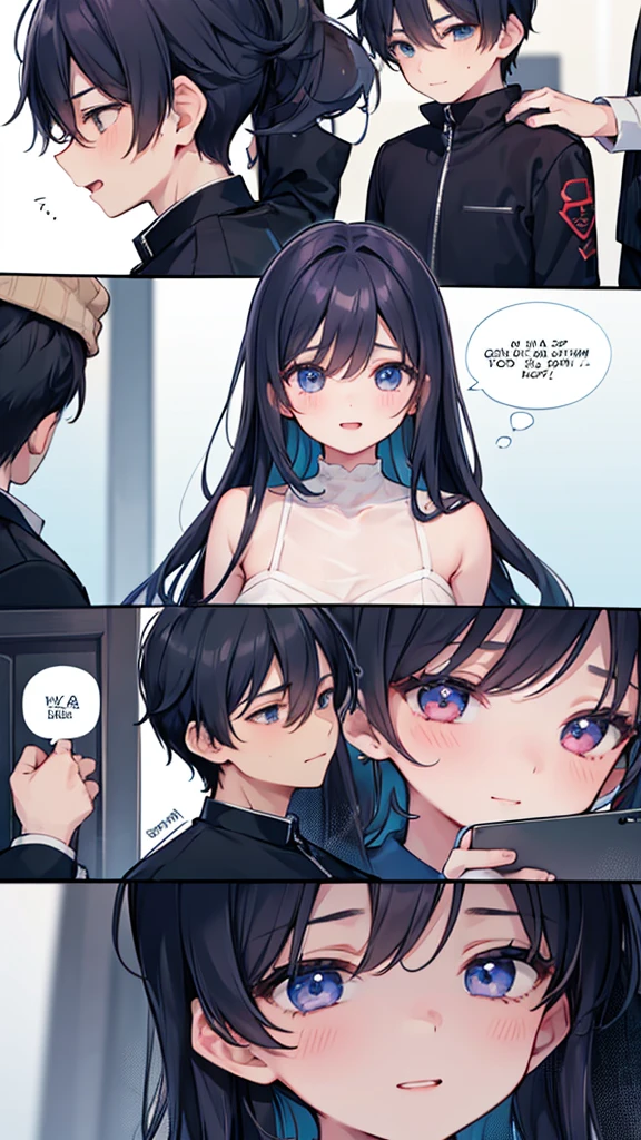 1boy and 1girl, Boy ejaculating、Boy ejaculating after being kicked by a girl、High kick girl、The girl has a winning smile、high kick、The boy is falling in front of the girl、Only the boy's lower body is shown.、