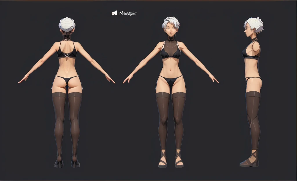 (Masterpiece, best quality: 1.2), (Super detailed), (Illustration), detailed face, a close up of a woman in a blackbikini, oppai proportions, whole body highly detailed, complete detailed body, realistically proportioned body, anime proportions, extra detailed body, realistic body proportions, realistic shaded perfect body, highly detailed body, realistic proportions sfw, detailed body, character sheet, character model sheet turnaround , fullbody shot turnaround, reference model sheet, full character body, 3 d character reference sheet, anime vtuber full body model, high quality model sheet, full body details, character design sheet, detailed full body concept, detail face, front and back, black bikini, tight bikini, G-string panties, Micro Lingerie Panty, G-string, g-string,  low poly art style, low polygon, ((low polygonal)), ((organic shapes and lines)), (((low poly art style)))