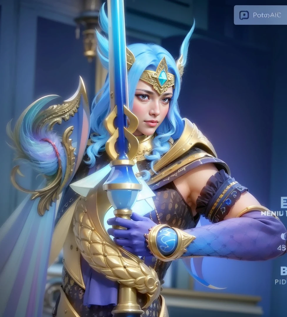 a close up of a person holding a sword in a room, masculine male, masterpiece, ((perfect eyes)) best quality, (semirealism:1.9), beautiful lighting, (extremely detailed CG unity 4k fhd wallpaper), High Detail, Sharp focus, dramatic outdoors, 1 boy ,19 years old, light purpel eyes, 8k, ultra hd, ultra detailed texture, hyper realistic, masterpiece, detailed texture, detailed face, detailed skin, detailed lighting, (photorealistic:1.5), best quality, beautiful lighting, cinematic lighting, professional lighting, ultra highres, realistic, detailed hair, real hair, high quality, (realskin:1.5), extremely detailed, finely detail, ultra-detailed, glare.