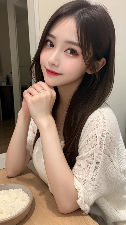 Tabletop, Highest quality, shape, Very detailed, finely, High resolution, 8k wallpaper, 完璧なダイナミックな構shape, Beautiful and exquisite, Nice spring clothes,Beautiful straight hair,Small breasts,Natural color lip, 20-year-old girl、cute、Always blur the background,Perfect and beautiful face,Beautiful and dense face、Slim face and figure,Big eyes、Putting on gal makeup,Actual Photos（Best image quality）、Sexy Face、Fashion model posing、Full Body Shot、smile、Change pose randomly、Randomly change the shooting angle and position、Summer fashion for women