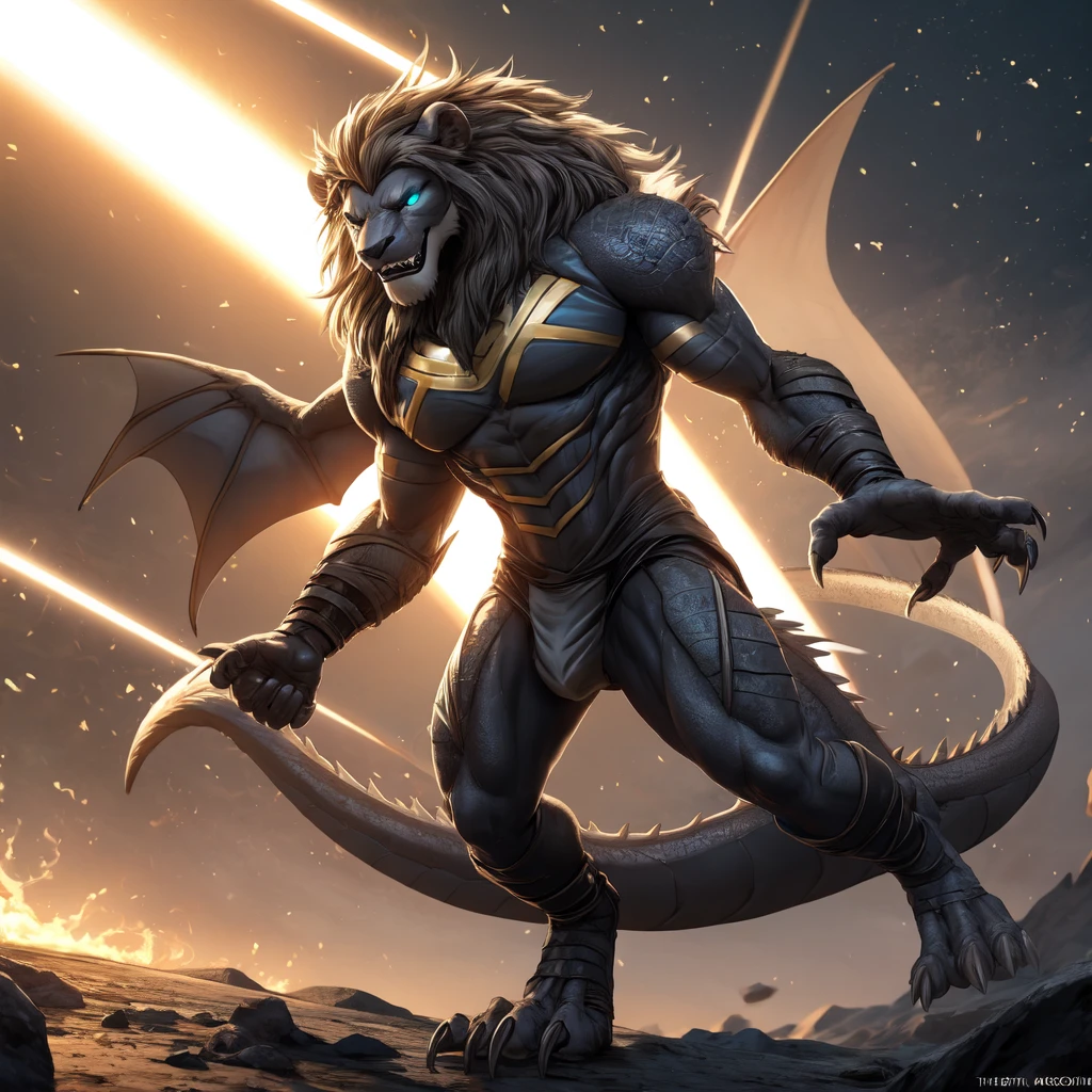 A black heroine named Lion (“the endless circle of light”), a dragon and light themed mutant of the x-men, inspired by storm