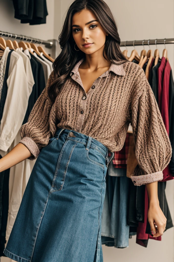 Create a woman are clothes