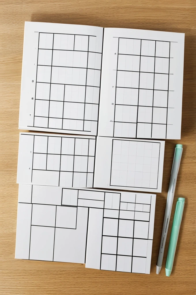 Sudoku boxes in a single A4 siz
e paper with horizontally 4 boxes and vertically 6 boxes