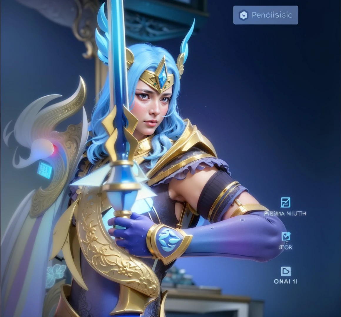 a close up of a person holding a sword in a room, masculine male, masterpiece, ((perfect eyes)) best quality, (semirealism:1.9), beautiful lighting, (extremely detailed CG unity 4k fhd wallpaper), High Detail, Sharp focus, dramatic outdoors, 1 boy ,19 years old, light purpel eyes, 8k, ultra hd, ultra detailed texture, hyper realistic, masterpiece, detailed texture, detailed face, detailed skin, detailed lighting, (photorealistic:1.5), best quality, beautiful lighting, cinematic lighting, professional lighting, ultra highres, realistic, detailed hair, real hair, high quality, (realskin:1.5), extremely detailed, finely detail, ultra-detailed, glare.