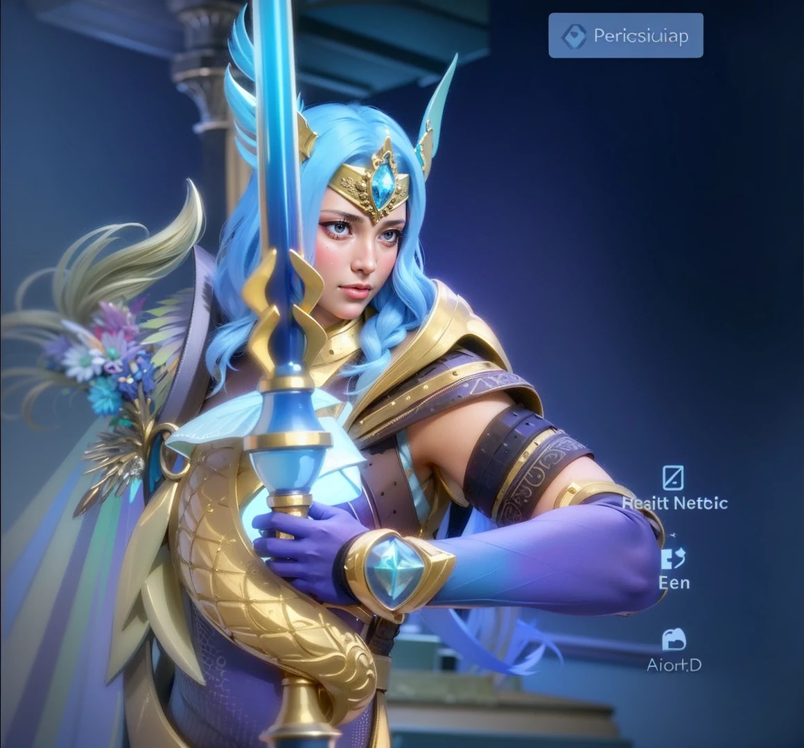a close up of a person holding a sword in a room, masculine male, masterpiece, ((perfect eyes)) best quality, (semirealism:1.9), beautiful lighting, (extremely detailed CG unity 4k fhd wallpaper), High Detail, Sharp focus, dramatic outdoors, 1 boy ,19 years old, light purpel eyes, 8k, ultra hd, ultra detailed texture, hyper realistic, masterpiece, detailed texture, detailed face, detailed skin, detailed lighting, (photorealistic:1.5), best quality, beautiful lighting, cinematic lighting, professional lighting, ultra highres, realistic, detailed hair, real hair, high quality, (realskin:1.5), extremely detailed, finely detail, ultra-detailed, glare.