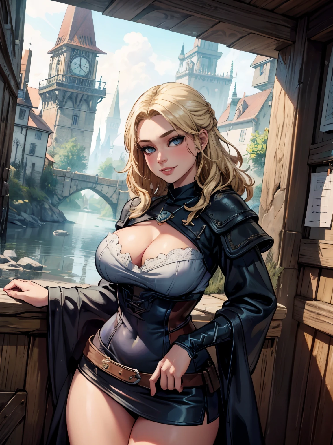 ((masterpiece, best quality))
 Witcher3AnnaHenrietta, 1girl, long hair, blonde hair,  watery eyes, smile, by Stanley Artgerm Lau, WLOP, Rossdraws, James Jean, Andrei Riabovitchev, Marc Simonetti, Yoshitaka Amano, ArtStation, CGSociety, sultry look, seductive
