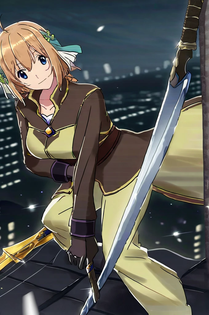 ((Лучшее качество)), ((шедевр)), (подробный), Asuna (from the anime \"Masters of the Sword online\") in a black spider-man costume poses on the roof of a skyscraper in the night metropolis.