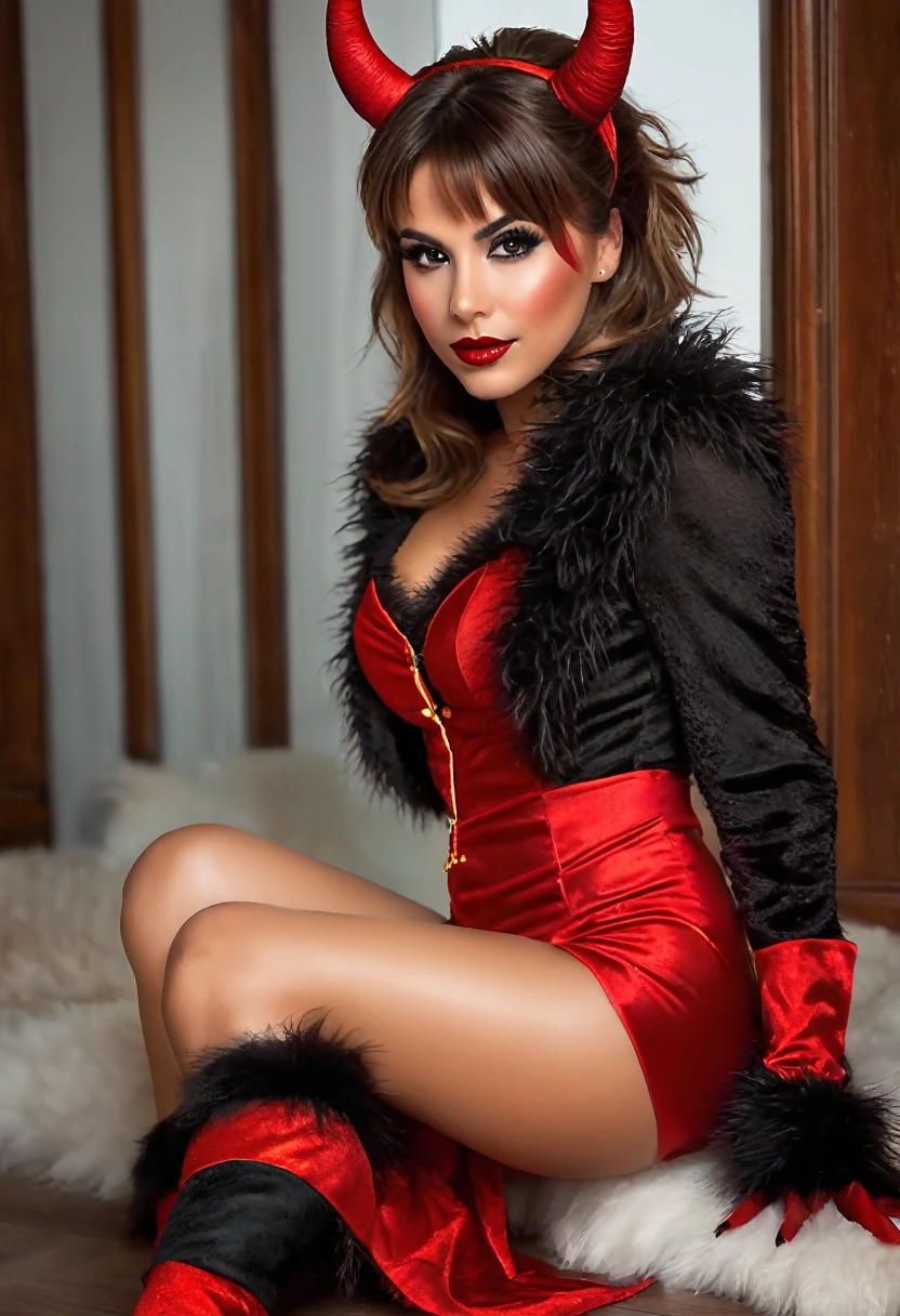 ((((gigantic breasts, cleavage, skindentation)))) (((Malay ????? and nude girls))) (((metal belt , red gloves))) (((Wearing: diamond necklace and earrings))). (((Cat's paw badge & accessories))) (((Cat ears))), (Best quality, high resolution, masterpiece: 1.3), masterpiece, (photo-realistic: 1.4), best quality, 4girls, pole dancing in club, green eyes, (narrow waist: 1.2), (gigantic breasts: 1.2), (pubic area hairy: 1.8), (sweaty), upper body, garter belts, golden lace trim, very long dark brown hair, braid, veins, licking lips, (big boobs:1.3), deep cleavage, wearing thin red lace see-through, red lips, seductive gaze, spread your legs wide, posing provocatively, innocently,real photo volumetric lighting, photo-realistic, ?????? bedroom background, ultra detailed, best quality, dominatrix, detailed, intricate, RAW photo, 8k UHD