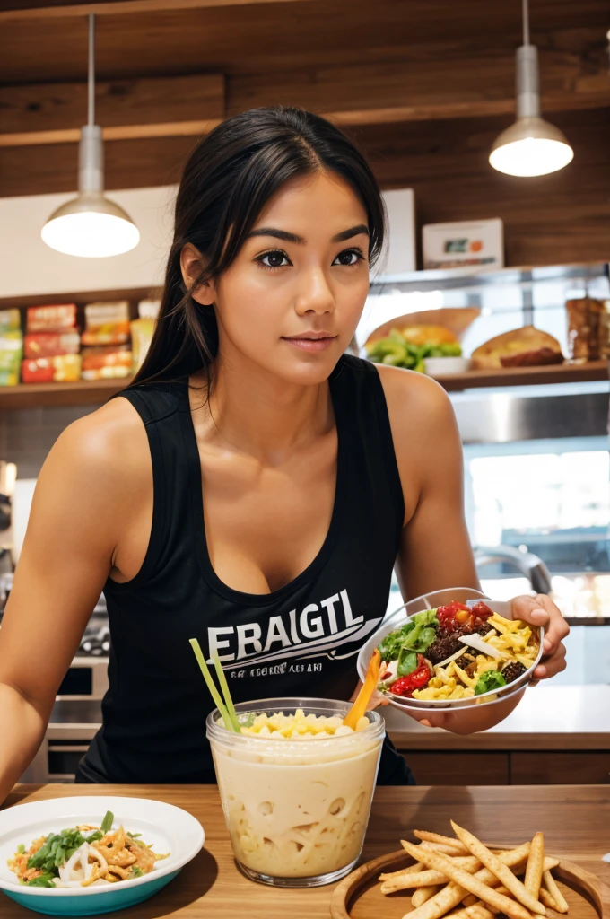 Straggle for eat foods