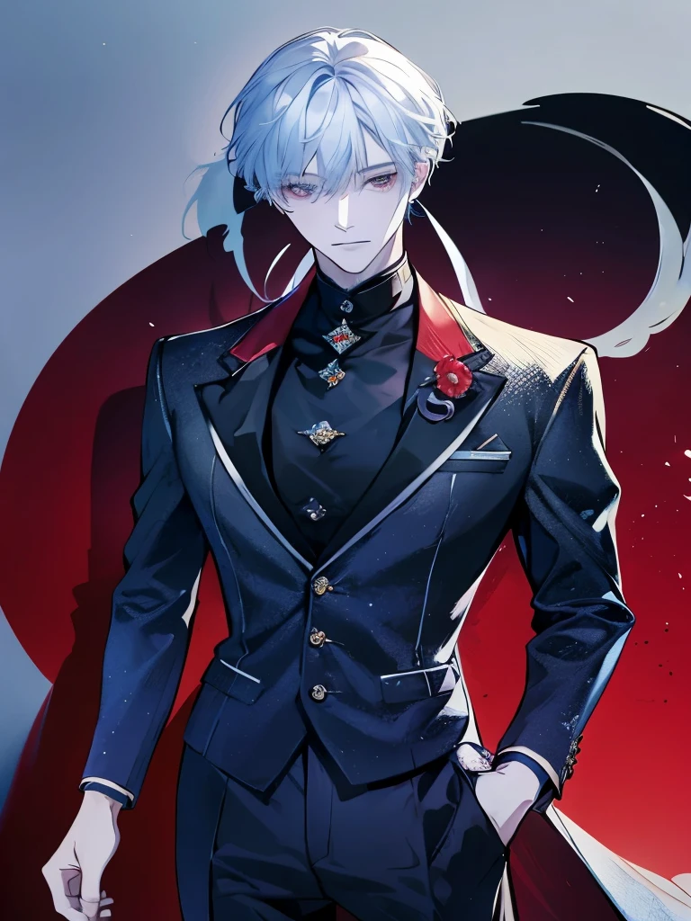 no background、Suit and tie, ,handsome アニメ pose,Anime male sex characters, male、whole body、suit、masterpiece、best quality、Single male sex、middle aged、black hair、blue eyes、detailed face、8K resolution negative prompt: EasyNegative model: 7th_アニメ_V3_c male性アニメスタイル, Suit and tie, アニメ youth, In a strict suit, In a suit, He is wearing a suit.,best quality,solo boy,middle age,silver hair,red eyes,(face shot:1.3),detailed face,8K resolution
Negative prompt: EasyNegative
Model: 7th_アニメ_V3_c