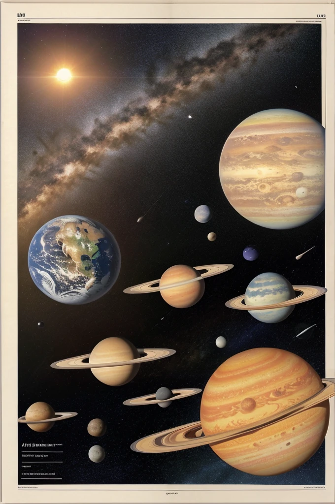 make a fact book on an a3 size pastel sheet to illustarate  the solar system to represent the distance of various planets from the sun now express in words using Indian and international system in the tabular form
