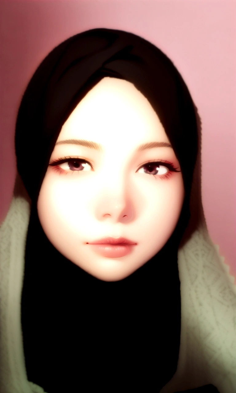 (1girl:1.3),solo,__body-parts__, official art, 8k unit wallpaper, ultra detailed, close-up on face, beautiful and aesthetic, gorgeous, best quality, So cute anime, hijab girl