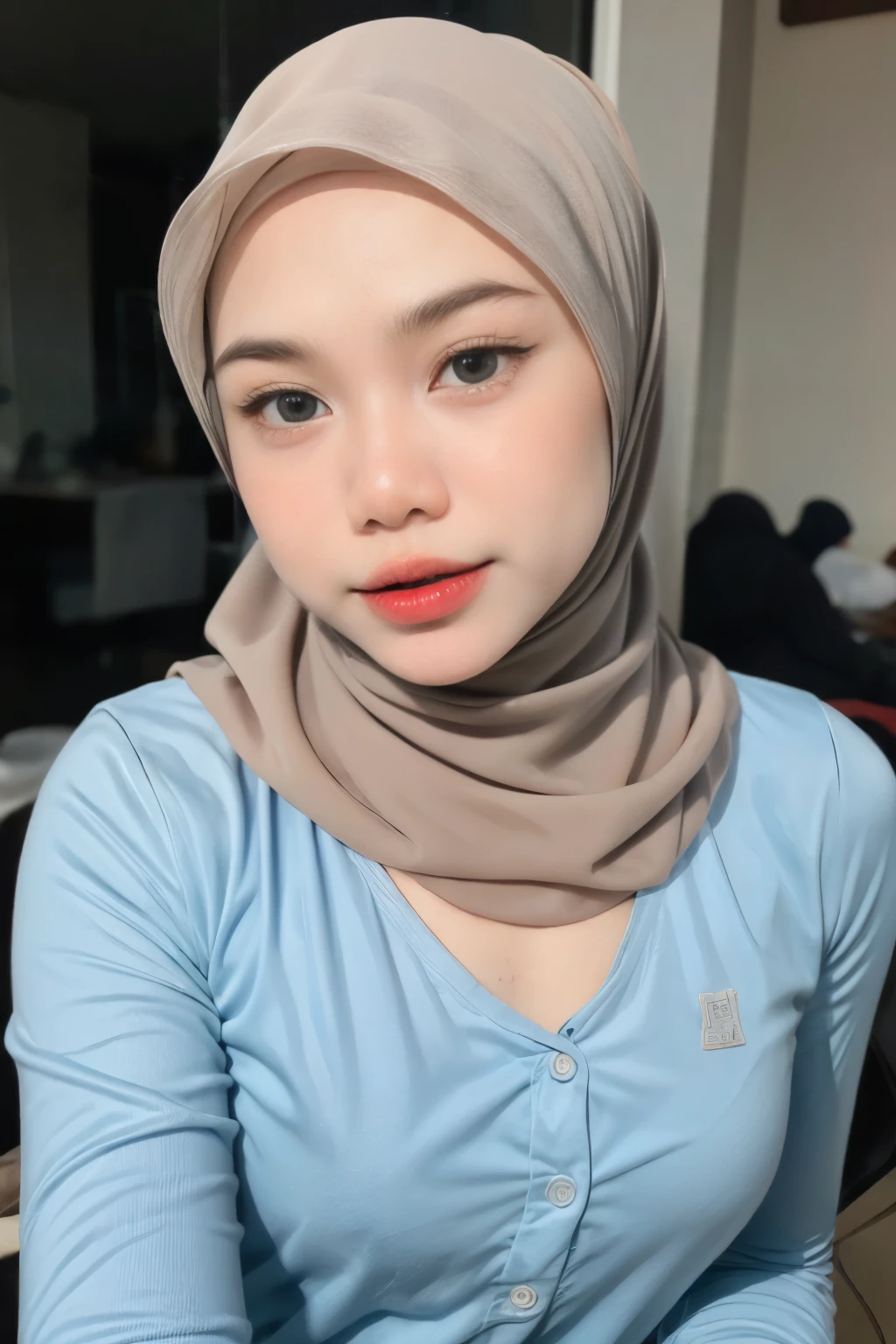 ((Stylish Hijab)), ((Lace)), Very cute and baby-like face, Very cute and baby-like face, G-String Naked, Angry pose, Angry face, (((HIJAB MALAY GIRL))), masutepiece, High quality, UHD 45K, Realistic face, Realistic skin feeling , A Malay Lady, 8 years old, , Very cute and baby-like face, (((FLAT CHEST))), (MATRIX WORLD), ((look In front at the camera and SADNESS)), ((())), (((CUTE GIRL))), ((PASTEL RED LIPS)), ((SILVER SEXY TRANSPARENCYY DRESS)), ((CHUBBY)), ((UNDRESS)), Insert the ghost's finger into the asshole.