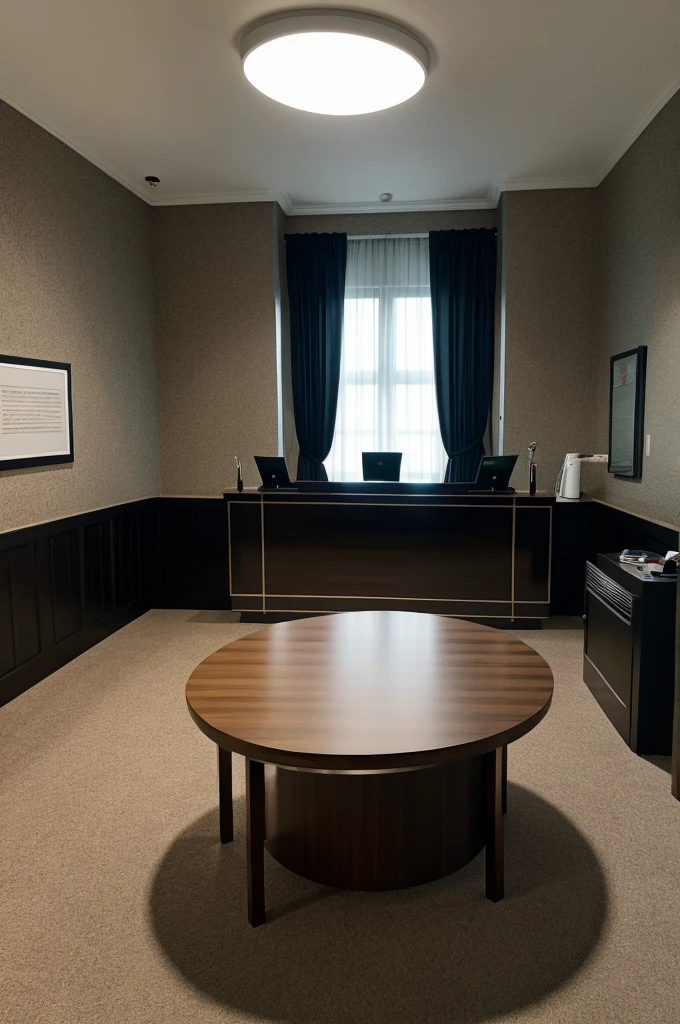 Give me reception area inspired by horror