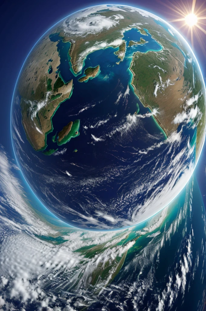 An animated clean planet