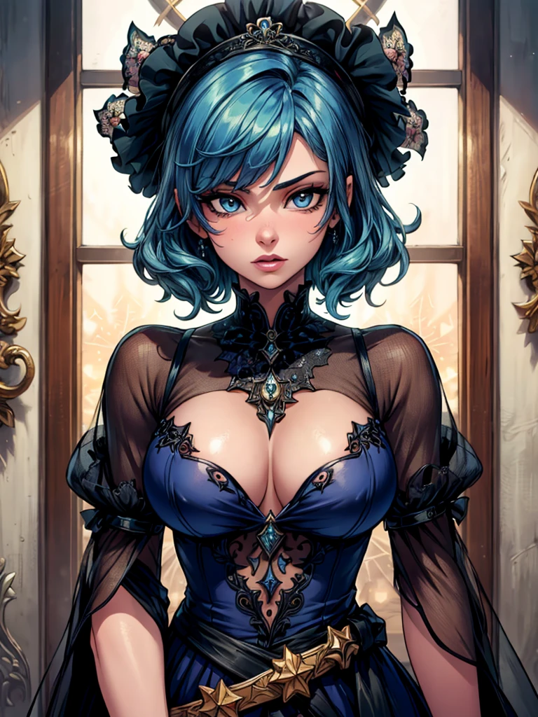 (masterpiece, top quality, best quality, official art, beautiful and aesthetic:1.2), boy, handsome, extreme detailed faces, (fractal art:1.3), colorful, highest detailed, (perfect face), shiny skin, HDR, cantarella, extremely detailed dress, detailed background , sultry look, seductive