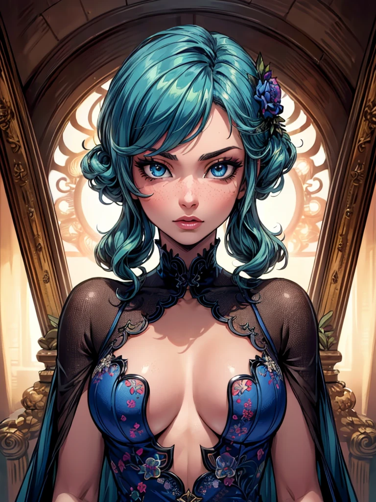 (masterpiece, top quality, best quality, official art, beautiful and aesthetic:1.2), boy, handsome, extreme detailed faces, (fractal art:1.3), colorful, highest detailed, (perfect face), shiny skin, HDR, cantarella, extremely detailed dress, detailed background , sultry look, seductive