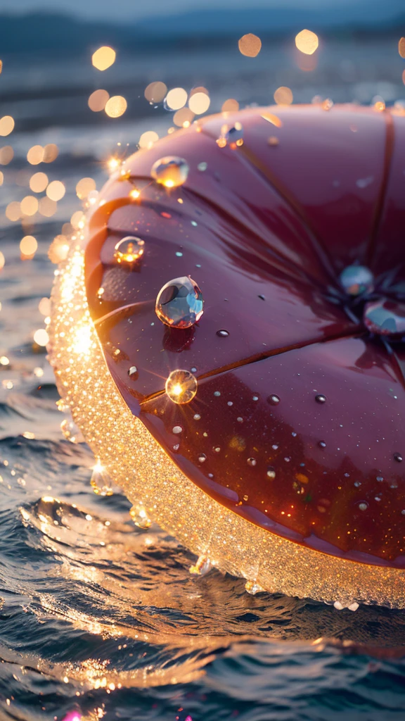 Summer Dream，Crab，Dreamy lighting，The scattered water drops float in the air and sparkle in the sun，HD，Details，The best quality is waiting to start 