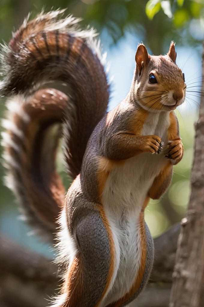 Squirrel crotch fully exposed character