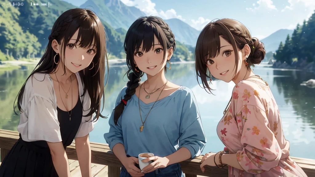 Magazine Cover、Magazine gravure(Highest quality、masterpiece、High resolution)、(Sargent-style watercolor)、(Anime Art)、、((Multiple women、Everyone is standing, Alongside))、(Detailed depiction of a beautiful face)、A kind smile、long hair、Medium Short Hair、Dark Brown Hair、Braiding、、drink tea、Cinematic Light、Soft sunlight、lake、Beautiful mountain range in the background、Blur the background、(1.8)。Full nudity、hot spring、hostel、10th Generation・20th Generation・30th Generation・40-year-old woman、Black Hair、Blonde、Brown Hair、bluish hair、Show off your breasts、Showing off your ass、pubic hair bristles、double eyelid、Bun Hair。、 High resolution陰部、Ultra high definition、Highest quality、High resolution、Ultra-fine illustrations、Shinkai Makoto style、、Your Name is Style、Hairstyles such as chignon、Three Women~5ml long hair,naked。
information(Highest quality:1.2)、Very detailed、High resolution、masterpiece:1,2、Bright colors、Bokeh、Professional Lighting、Physically Based Rendering、Flat Color:0.8、Fine Illustration、Realistic:1.37、Makoto Shinkai style、Name Style、Light Brown Hair、Elegant update、Short Bob、Three young women in casual clothes、Laugh together、Dynamic poselip、cheek(Dark Brown Hair/)bangs、cheek(direction)、(最高masterpiece1.2)繊細なイラストVery detailed、Break Blue Sky、Detailed Background、20-year-old female、whole bodyが写る、A shy smile、Through clenched teeth、Through clenched teeth、lip、cheek(Flat Color: 0.8)、(masterpiece: 1,2)、(masterpiece: 1,2)、High resolution、超High resolution、Highest quality、High resolution、Ultra-thin illustration、Makoto Shinkai style、Your Name is Style、long hair、Short Bob、necklace、Earrings、Dynamic pose、Selfie、whole body、Brown Hair、Braiding、Hair Bun、ponytail・Hair Bunスタイル、necklace、Valletta、ribbon、Earringsアニキュア,。