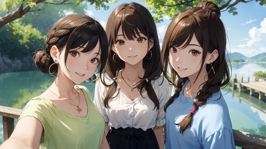 Magazine Cover、Magazine gravure(Highest quality、masterpiece、High resolution)、(Sargent-style watercolor)、(Anime Art)、、((Multiple women、Everyone is standing, Alongside))、(Detailed depiction of a beautiful face)、A kind smile、long hair、Medium Short Hair、Dark Brown Hair、Braiding、、drink tea、Cinematic Light、Soft sunlight、lake、Beautiful mountain range in the background、Blur the background、(1.8)。Full nudity、hot spring、hostel、10th Generation・20th Generation・30th Generation・40-year-old woman、Black Hair、Blonde、Brown Hair、bluish hair、Show off your breasts、Showing off your ass、pubic hair bristles、double eyelid、Bun Hair。、 High resolution陰部、Ultra high definition、Highest quality、High resolution、Ultra-fine illustrations、Shinkai Makoto style、、Your Name is Style、Hairstyles such as chignon、Three Women~5ml long hair,naked。
information(Highest quality:1.2)、Very detailed、High resolution、masterpiece:1,2、Bright colors、Bokeh、Professional Lighting、Physically Based Rendering、Flat Color:0.8、Fine Illustration、Realistic:1.37、Makoto Shinkai style、Name Style、Light Brown Hair、Elegant update、Short Bob、Three young women in casual clothes、Laugh together、Dynamic poselip、cheek(Dark Brown Hair/)bangs、cheek(direction)、(最高masterpiece1.2)繊細なイラストVery detailed、Break Blue Sky、Detailed Background、20-year-old female、whole bodyが写る、A shy smile、Through clenched teeth、Through clenched teeth、lip、cheek(Flat Color: 0.8)、(masterpiece: 1,2)、(masterpiece: 1,2)、High resolution、超High resolution、Highest quality、High resolution、Ultra-thin illustration、Makoto Shinkai style、Your Name is Style、long hair、Short Bob、necklace、Earrings、Dynamic pose、Selfie、whole body、Brown Hair、Braiding、Hair Bun、ponytail・Hair Bunスタイル、necklace、Valletta、ribbon、Earringsアニキュア,。