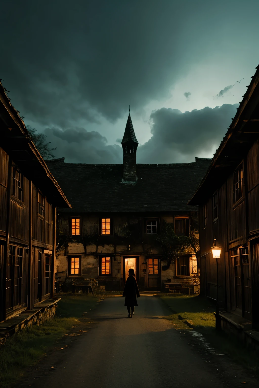 A haunted village where everyone crying and behind a lot of demon