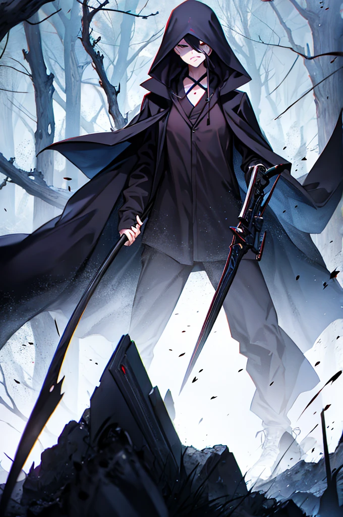 Grim Reaper's Scythe Over-the-knee Socks